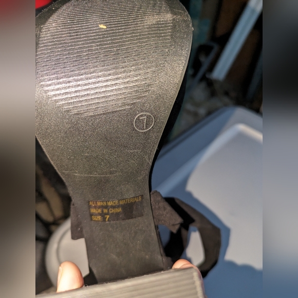 Fashion Nova Plot Twist black Tie Up Heeled Sandals - Picture 2 of 2